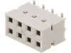 89898-304ALF Гнездо; провод-плата; "мама"; DUBOX; 2,54мм; PIN:8; SMT; позолота