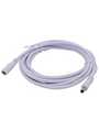 RND 205-01314, DC Connection Cable, 2.5x5.5x9.5mm Plug - 2.5x5.5x9.5mm Socket, Straight, 3m, Wh, RND Connect
