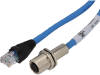 P29930-M2 Адаптер; вилка RJ45,М12 "мама"; код D-Ethernet; PIN:4; IP65; 2м