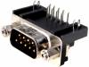 L717SDE09P1ACH4F, Гнездо; D-Sub; PIN:9; "папа"; Фиксация: винтами; угловой 90°; THT, Amphenol