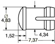 SMB 200YTP LED lenses yellow 3 mm