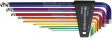 PB 212LH10 RB SET 1.5...10 Set of long Allen keys, coloured 1.5-2-2.5-3-4-5-6-8-10