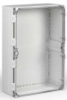 WPCP406018T Cubo W 400 x 600 x 185, с петлями и замками, рамная вставка, прозрачная крышка,