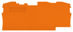 2006-1392, End plate 3-wire;orange, Wago