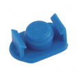 903-ECB Cartridge End Cap Blue, 3 cc, Blue