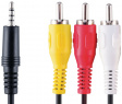 VVL4202 Stereo video cable 3.5 mm-Plug 3x RCA-Plug 2.0 m