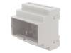 Z109JFP ABS V0 Корпус: на DIN-рейку; Х:87,5мм; Y:90мм; Z:65мм; ABS; серый; UL94V-0