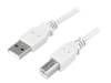CU0007 Кабель; USB 2.0; вилка USB A, вилка USB B; никелированные; 1,8м