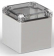 DABP080809T Cubo D 80 x 82 x 86 мм, глухая стенка, прозрачная крышка, ABS, IP 66/67