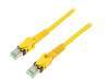 09488485745030, Patch cord; S/FTP; 6a; многопров; Cu; PUR; желтый; 3м; безгалогенный, Harting