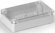 SPCP081304LG Cubo S 75 x 125 x 35 мм, 25 мм основание, глухая стенка, серая крышка, PC, IP 66