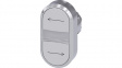 3SU1050-3AB66-0AM0 SIRIUS ACT Twin Push-Button front element Metal, glossy, white/white