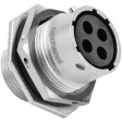 RT0714-4SNH Jam nut receptacle 4P