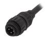 CA016 1A013 050 12 Разъем: круглый; вилка; PIN:4; "папа"; провода; IP65,IP67; 18А; 5м