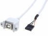 USBBJ-1 Адаптер; USB 2.0; гнездо USB B, штыревой разъем 5pin; 1м