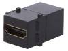 NK0014B Соединитель; гнездо; 2x "мама"; гнездо HDMI x2; Keystone; прямой