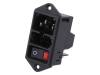 DD11.0113.1111 Разъем: питания AC; гнездо; "папа"; 10А; 250ВAC; IEC 60320