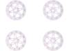 SPROCKET SET FOR ZUMO CHASSIS - WHITE Колесо; белый; Ось: D профиль; Кол-во шт: 4; на корпус,винтами