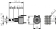 SMC-10 V10 104 A 2020 MTA Rotary Potentiometer, 100 kOhm, PCB Connection