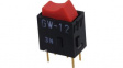 GW12RCP ROCKER; SPDT; Пол: 2; ON-ON; 0,1A/28ВAC; 0,1A/28ВDC; красный; нет