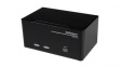 SV231TDVIUA 2-Port 3 Monitor DVI USB KVM Switch with Audio & USB Hub