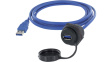 1310-1025-02 Кабель / адаптер; гнездо USB A, вилка USB A; 1310; V: USB 3.0