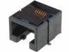 855025008 Гнездо; RJ45; PIN:8; Кат:3; с низкми профилем; позолота; SMT