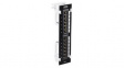 TC-P12C6V Wall Mount Patch Panel, Cat6, 12 Ports