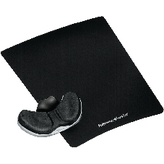 9180301, Health-V palm rest with mouse pad material black, Fellowes