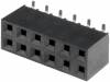ZL264-12DG Гнездо; штыревое; "мама"; PIN:12; вертикальный; 2,54мм; SMT; 2x6