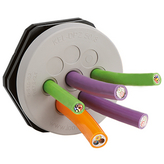 KEL-DPZ 32/7 rund, ATEX, Round cable entry plate ATEX 44 mm IP68 Ex No. of leads=7, Icotek