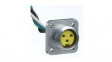 1300130184 Mini-Change A-Size Receptacle 3 Poles 1/2" - 14 NPT Threads Female (90°) to 16 AWG Leads Length 0.305m (12.00")