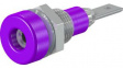 23.0030-26 Panel Mount Socket 2mm Violet 10A 30V Optalloy-Plated