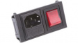 BZH01/Z0000/11 Разъем: питания AC; гнездо; "папа"; 10А; 250ВAC; IEC 60320; UL94V-0