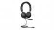 24089-989-999 Headset, Evolve 2-40, Stereo, On-Ear, 20kHz, USB, Black