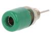 IBU5568NI/GN Гнездо; "банан" 4мм; 32А; 70ВDC; зеленый; никелированные; -25?80°C