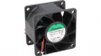 PMD2406PMB1-A(2).GN Axial Fan, 60 x 60 x 38 mm, 24 VDC, Black