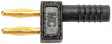 KS2-5,08L/1A/A Shorting plug diam. 2 mm Black CAT I