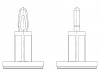 8GB07V42547 Дистанц PCB; полиамид 66; Дл: 6мм; самоклеящаяся,на защелки