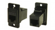 CP30722MB Panel Feedthrough Metal Frame Connector, CSK, RJ45 Socket - RJ45 Socket
