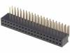 DS1065-14-2*20S8BR Гнездо; штыревое; "мама"; PIN:40; угловой 90°; 1,27мм; THT; 2x20