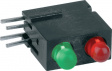 1801.8233 PCB LED 3 mm round Green/Red low current
