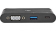 TCARF220BK USB Type-C Computer Hub 3-Port USB A Socket/USB C Socket/VGA Socket