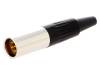 AG6M Вилка; XLR mini; "папа"; PIN:6; на провод; пайка; 1,2А; 0,38мм2