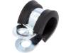 LKD10912 Хомуты; Oпетли: 9мм; W: 12мм; сталь; Материал корпуса: EPDM; W1