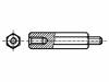 M6X16/BN3318 Дистанцирующая стойка с резьбой; Внутр.резьба: M6; 16мм; сталь