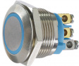 AV9SLD9481002K Pushbutton Switch, Vandal Proof 19.2 mm 24 VDC 50 mA 1 Make