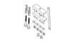 7291260 Mounting Bracket Kit for Mobile Media Center, Black