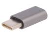 50478, Адаптер; USB 2.0,USB 3.1; гнездо USB B micro, вилка USB C, QOLTEC