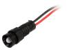 LB-D5-220DC Индикат.лампа: LED; вогнутый; 220ВDC; Отв: O11мм; IP40; пластмасса